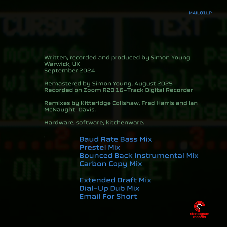 Cathode Ghosts, I Actually Fell In Love By Electronic Mail, 2025 Cathode Ghosts, I Actually Fell In Love By Electronic Mail, 2025